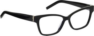 Saint Laurent Accessoires, Dames, Zwart, ONE Size, M116 Rechthoekige Brillen