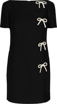 Valentino Crepe Bow Mini Dress