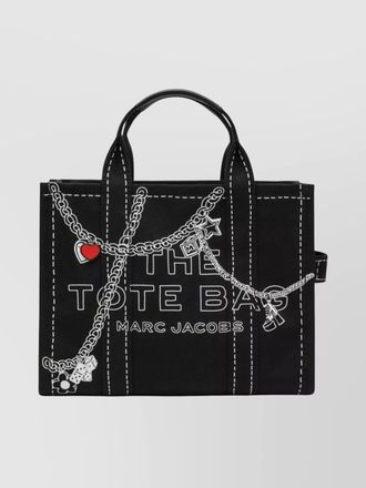 Marc Jacobs small canvas tote bag with graphic print