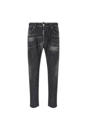 Dsquared2 DISTRESSED 5 POCKET JEANS Size: 54, colour: BLACK