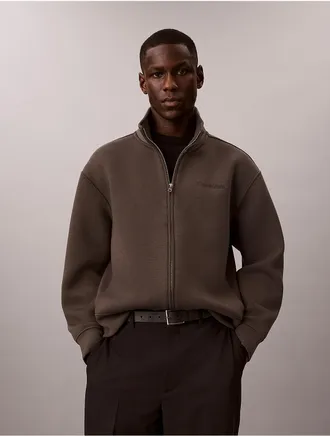 Calvin Klein Mens Cooling Spacer Zip Jacket - Grey - XL
