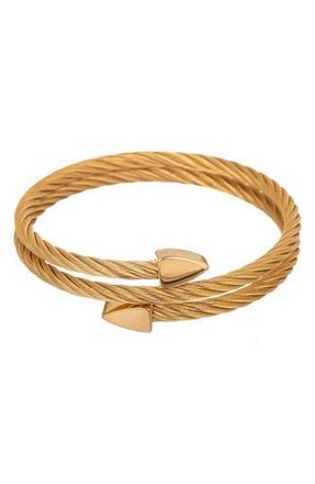 Eye Candy Los Angeles Mens Logan Arrow Bracelet in Gold at Nordstrom Rack