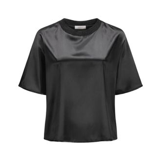 PESERICO Dames, Tops, Zwart, Maat: L Zijde