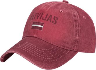 Generic Trucker Hat Latvia Latvijas Flag Golf Ball Hat Unisex Plain Baseball Cap Printed Tennis Cap for Women, Men, Boys