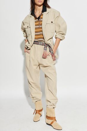 Isabel Marant Neriah Trousers, Womens, Beige