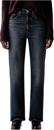 Levi's Ribcage Jeans met volledige lengte - Dames - Regular Fit Jeans - Blauw - W29 L32 - Denim - Jeans