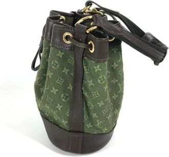 Louis Vuitton Pre-owned Bucket Bags, female, Green, Size: ONE SIZE Pre-owned Canvas louis-vuitton-bags
