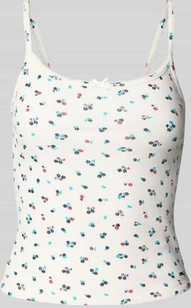 Tommy Jeans Slim Fit Trägertop aus Baumwoll-Mix in Offwhite, Größe XL