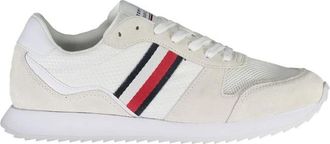 Tommy Hilfiger Schoenen, Heren, Wit, 40 EU, Leer, Witte Heren Sneaker Eco-Vriendelijke Stijl