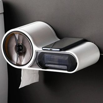 Trade Shop Trade Shop - Papel Higi&eacute;nico De Rollo Con Cuarto De Ba&ntilde;o De M&uacute;ltiples Funciones