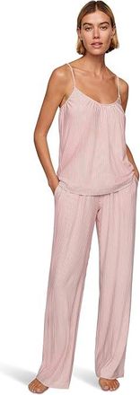 Eberjey The Tencel Modal Cami Pants Pajama Set Womens Pajama Sets Duo Stripe Holly Red : MD, Lyocell/Modal/Spandex