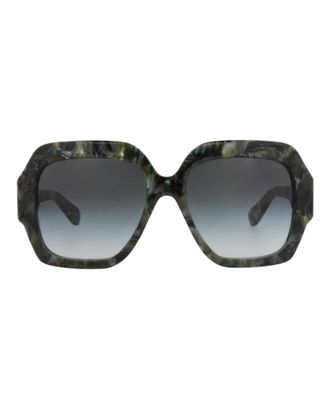 Chlo&eacute; Square-Frame Recycled Acetate Sunglasses