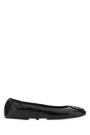 Tory Burch Black Leather Ballet Flats