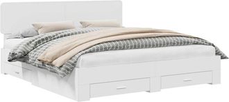 vidaXL Estructura De Cama Con Caj&oacute;n 200 X 200 Cm Madera De Ingenier&iacute;a Vidaxl