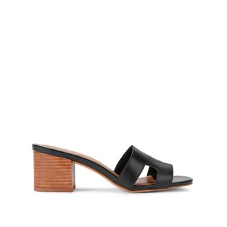 Steve Madden Womens Leather Hades 017 Sandals - Black - Size UK 5