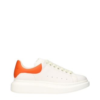 Alexander McQueen Alexander Mcqueen Oversize-Sneaker f&uuml;r Herrens Leder Wei&szlig;/Orange