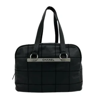 Chanel Pre-owned Caviar Leather Tote Bag - Dames - Pre-owned - Zwart - Maat: ONE Size Leer