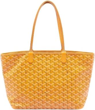 Goyard Pre-owned Fabric Tote - Dames - Vintage Shopper - Geel - ONE Size - Vintage