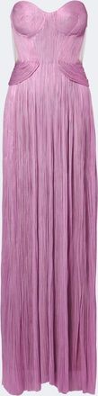 Maria Lucia Hohan Kamina metallic silk corset gown