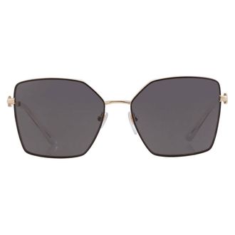 Bulgari Dark Grey Geometric Ladies Sunglasses BV6175 202387 56