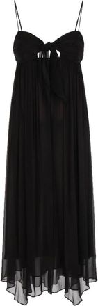 Twinset Lange jurk - Dames - Casual kleedjes - Zwart - S - Kleedjes