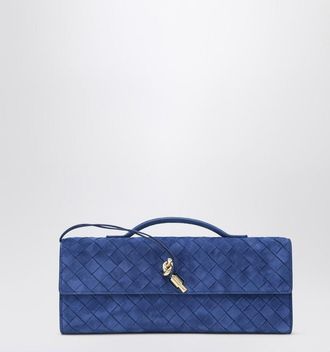 Bottega Veneta Andiamo clutch in Royal Blue suede