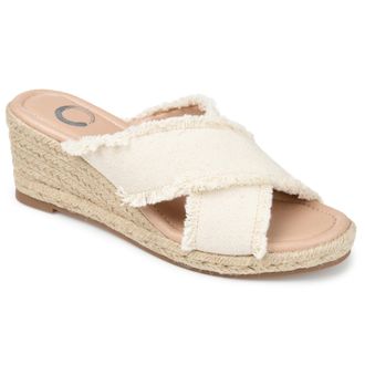 Journee Collection Women & apos;s Shanni Espadrille Wedge Sandals