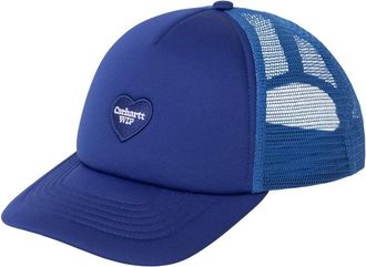 Carhartt Work in Progress Carhartt Wip, Caps, male, Blue, Size: ONE SIZE Heart Patch Trucker Cap