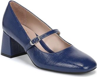 Naturalizer Dancing Mary Jane Pump in Navy Blue Abyss Faux Leather at Nordstrom Rack, Size 7.5