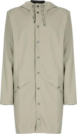 Rains Parkas, male, Gray, Size: XS Tech Fabric Raincoat