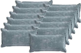 vidaXL Funda De Almohada 12 Uds. Houten Azul Claro 40 X 80 Cm Vidaxl