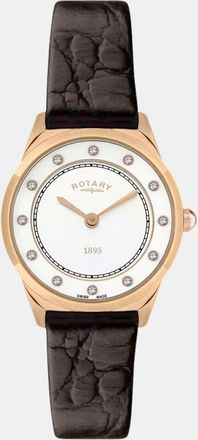Rotary Womens Accessories Ultra Alligator Leather Single Wrap Dress Analogue Watch in Black - One Size