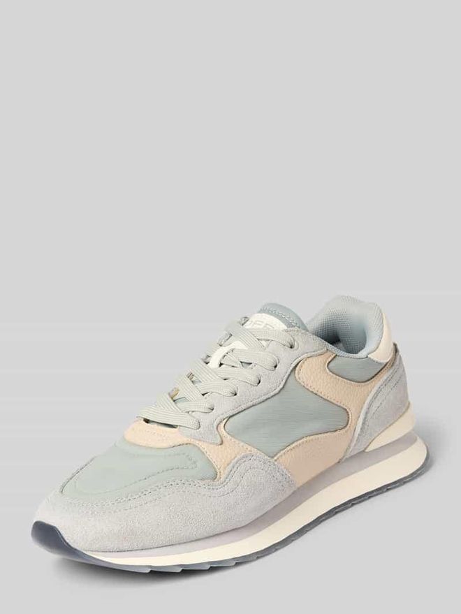 Sneaker mit Schn&uuml;rverschluss Modell CITY DUSSELDORF in Mittelgrau, Gr&ouml;&szlig;e 36