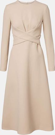 Emilia Wickstead Elta wool cr&ecirc;pe midi dress