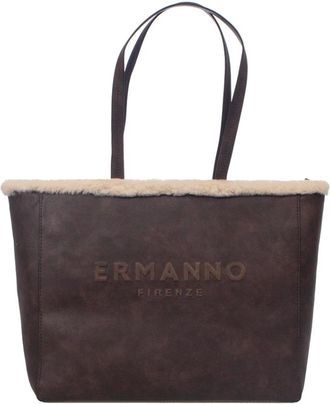 Ermanno Scervino Tassen, Dames, Bruin, ONE Size, Polyester, Borsa Shopping