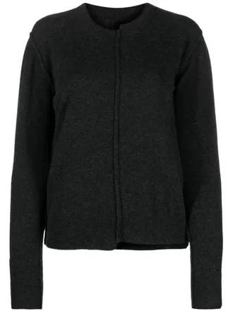 Uma Wang asymmetric cashmere jumper - women - Cashmere - S - Grey
