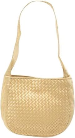 Bottega Veneta Pre-owned Shoulder Bags, female, Yellow, Size: ONE SIZE Pre-owned Fabric Shoulder Bag