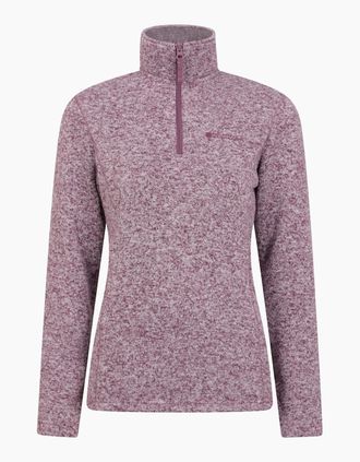Mountain Warehouse Womens Mountain Warehouse Womens/Ladies Idris Half Zip Fleece Top - Red - Size: 18