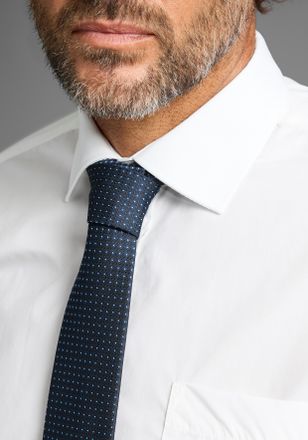 Man's World Krawatte MANS WORLD, Herren, blau (marine), Web, Kunstfaser, gemustert, Krawatten Krawatte, mit edlem minimalistischem Muster-Design