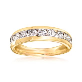Ross-Simons Diamond Wedding Ring in 14kt Yellow Gold
