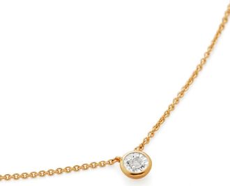 Monica Vinader Essential Diamond Necklace in Gold at Nordstrom