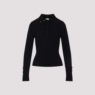 Courrèges Classic Ribbed Polo