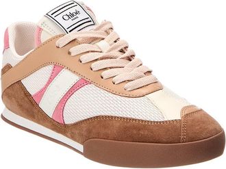 Chlo&eacute; Chlo&eacute; Kick Leather, Suede & Canvas Sneaker