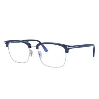 Tom Ford Blue Light Block Square Mens Eyeglasses FT5801-F-B 090 56