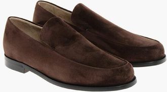 Khaite Solid Color Suede ALESSIO Loafers size 40
