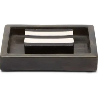 Pigeon and Poodle Arles Rectangular Soap Dish in Dark at Nordstrom