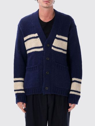 Universal Works Cardigan a righe in lana con scollo a V e vestibilit&agrave; relaxed