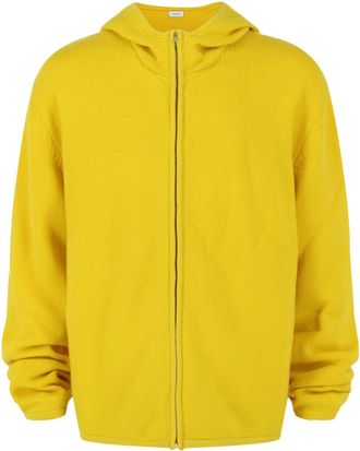 Ferragamo Cashmere Blend Zip-Up Hooded Sweatshirt
