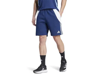 adidas Tiro 24 Sweatshorts Mens Clothing Team Navy Blue/White : MD, Cotton/Polyester