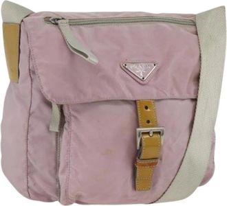 Prada Pre-owned Cross Body Bags, female, Pink, Size: ONE SIZE Pre-owned Vintage Shoulder Bag